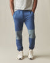 Men's Patch Classic Sweatpant - Marine Navy Stormy Weather